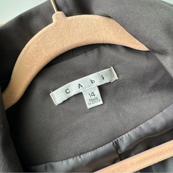 Cabi Work It Blazer Jacket graphite black gray‎ double button women’s size 14 - Picture 9 of 12